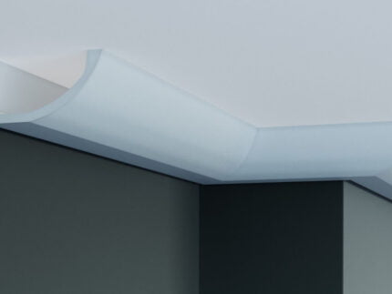 Cornisa decorativa din poliuretan Flexibil P883F - 6x12.5x200 cm