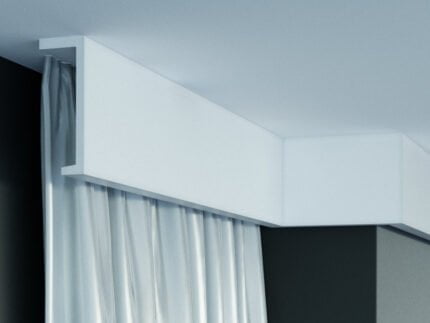 Cornisa decorativa din poliuretan Flexibil P890F - 11x4x200 cm