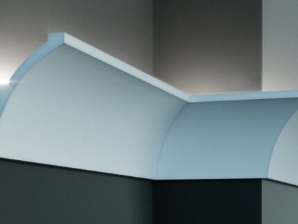 Profil pentru banda LED din poliuretan KF708 - 14x10.6x200 cm